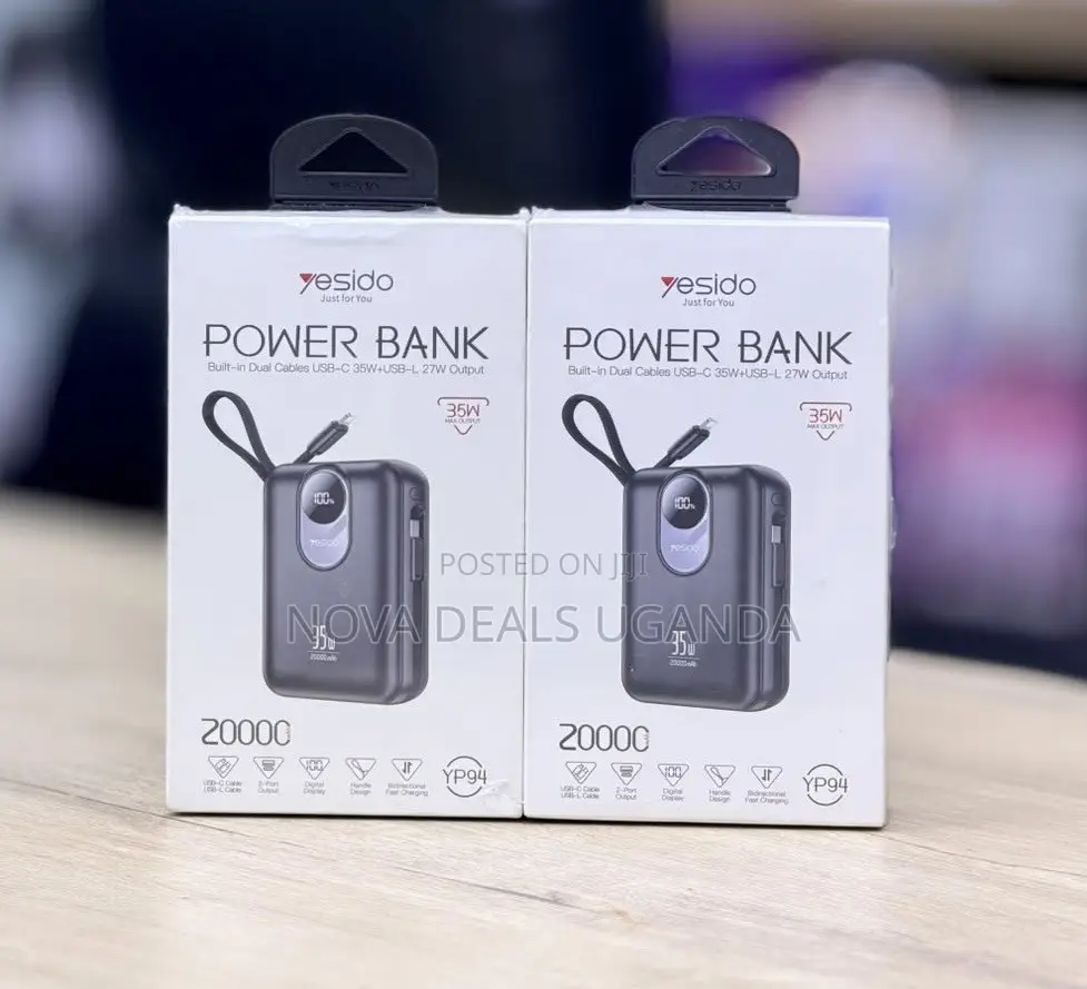 Yesido YP94 20000mah 35W Fast Charging Power Bank - Portable Charger