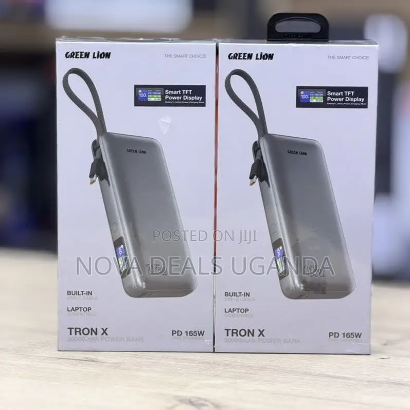 Green Lion Tron X 20000mAh 165W Power Bank With 165W Power Delivery