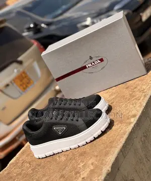 Prada Chucky White Rubber Sole Casual Platform Sneakers
