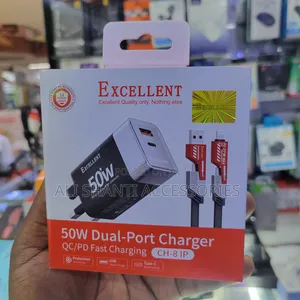 50W Dual Port Charger With QC/PD Fast Charging