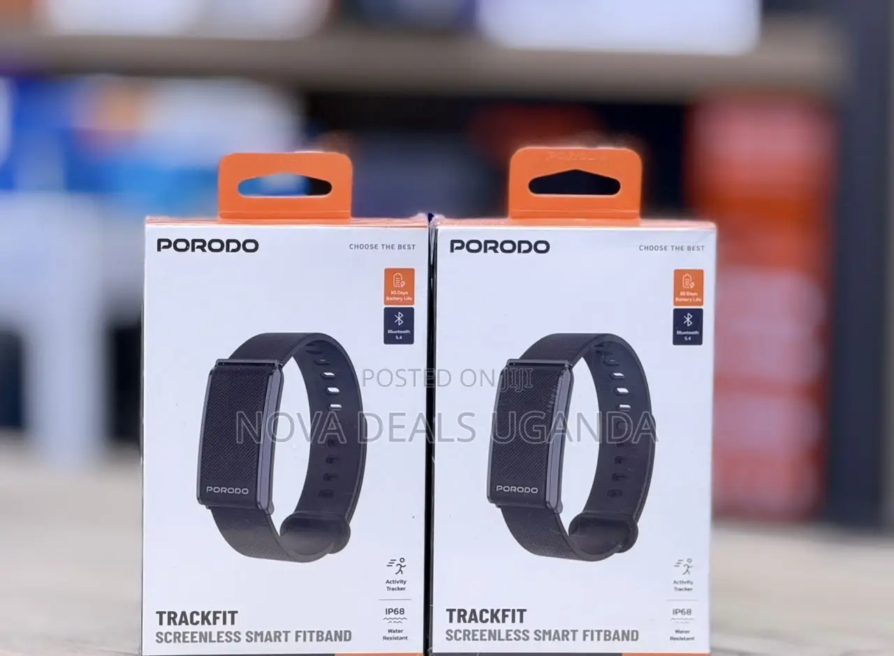 Porodo Track Fit Screenless Smart Fitness Band With Bluetooth 5.4