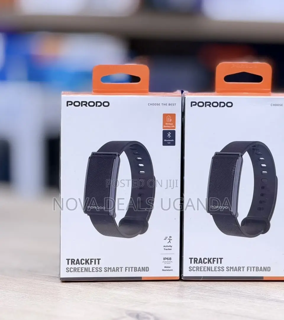 Porodo Track Fit Screenless Smart Fitness Band With Bluetooth 5.4