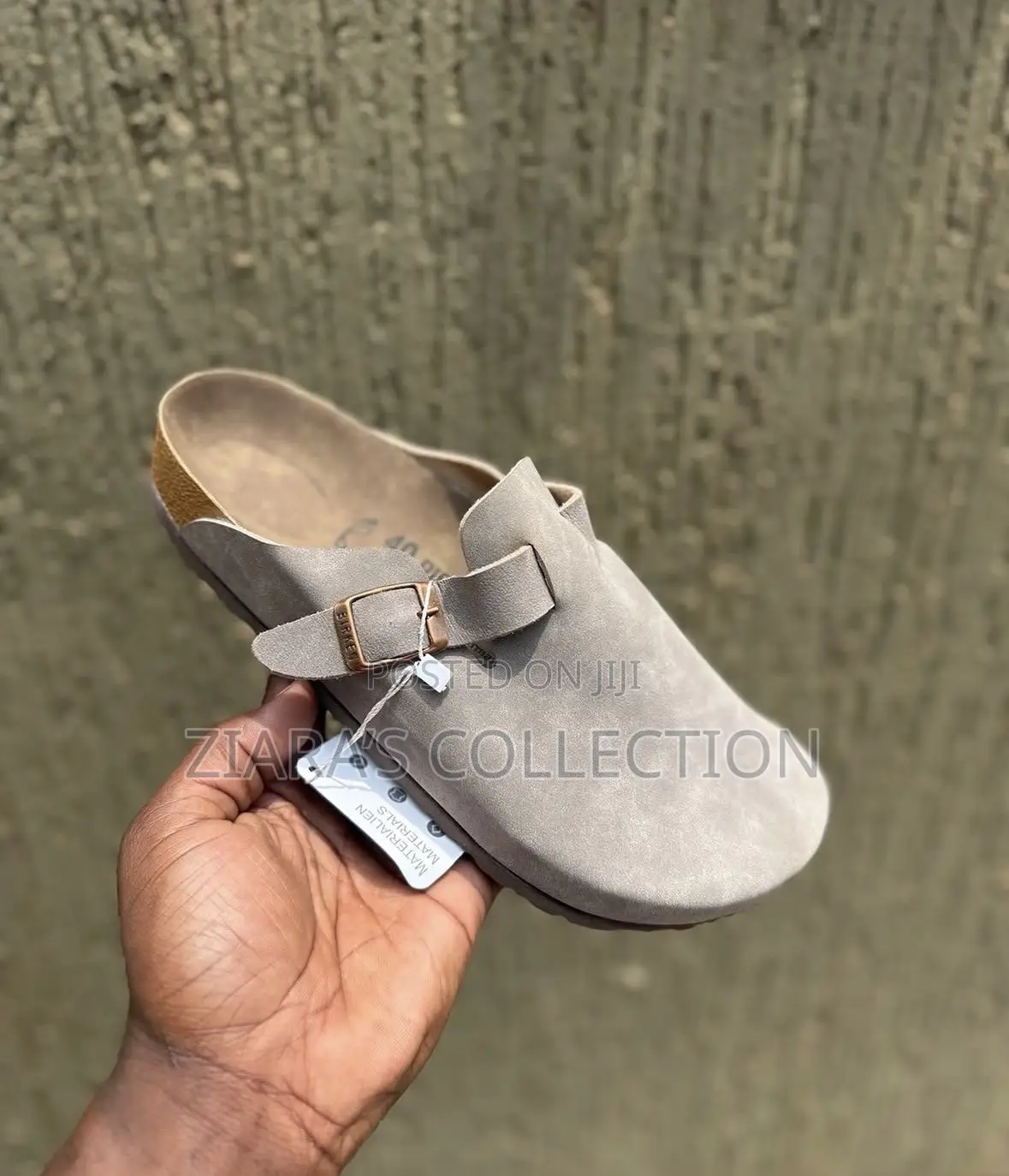 Pink Birkenstock Suede Leather Sandals
