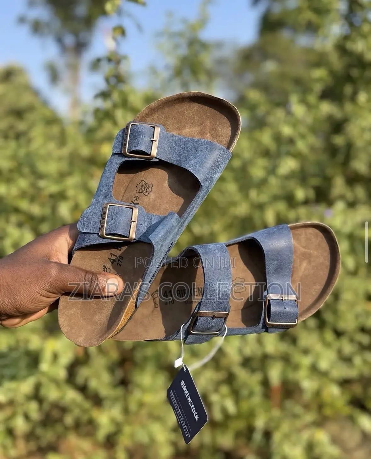 Navy Blue Birkenstock Sandals