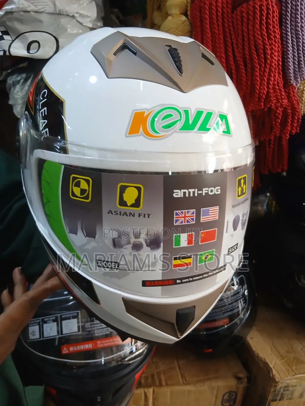 Kevla Full-Face Motorcycle/Boda Safety Helmet