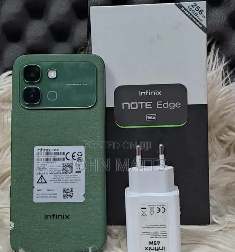 New Infinix Note Edge 256 GB Green