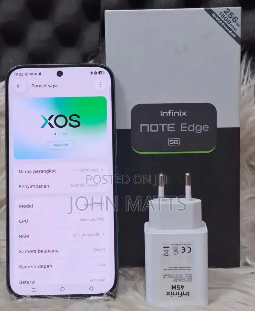 New Infinix Note Edge 256 GB Green