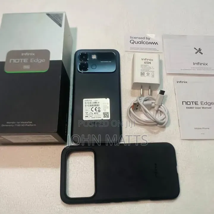 New Infinix Note Edge 256 GB Black