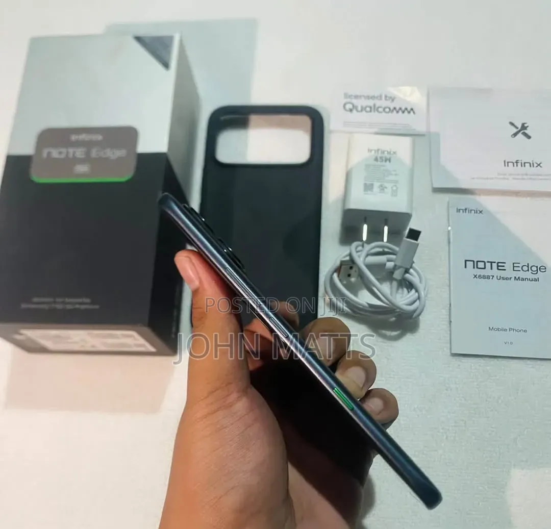 New Infinix Note Edge 256 GB Black