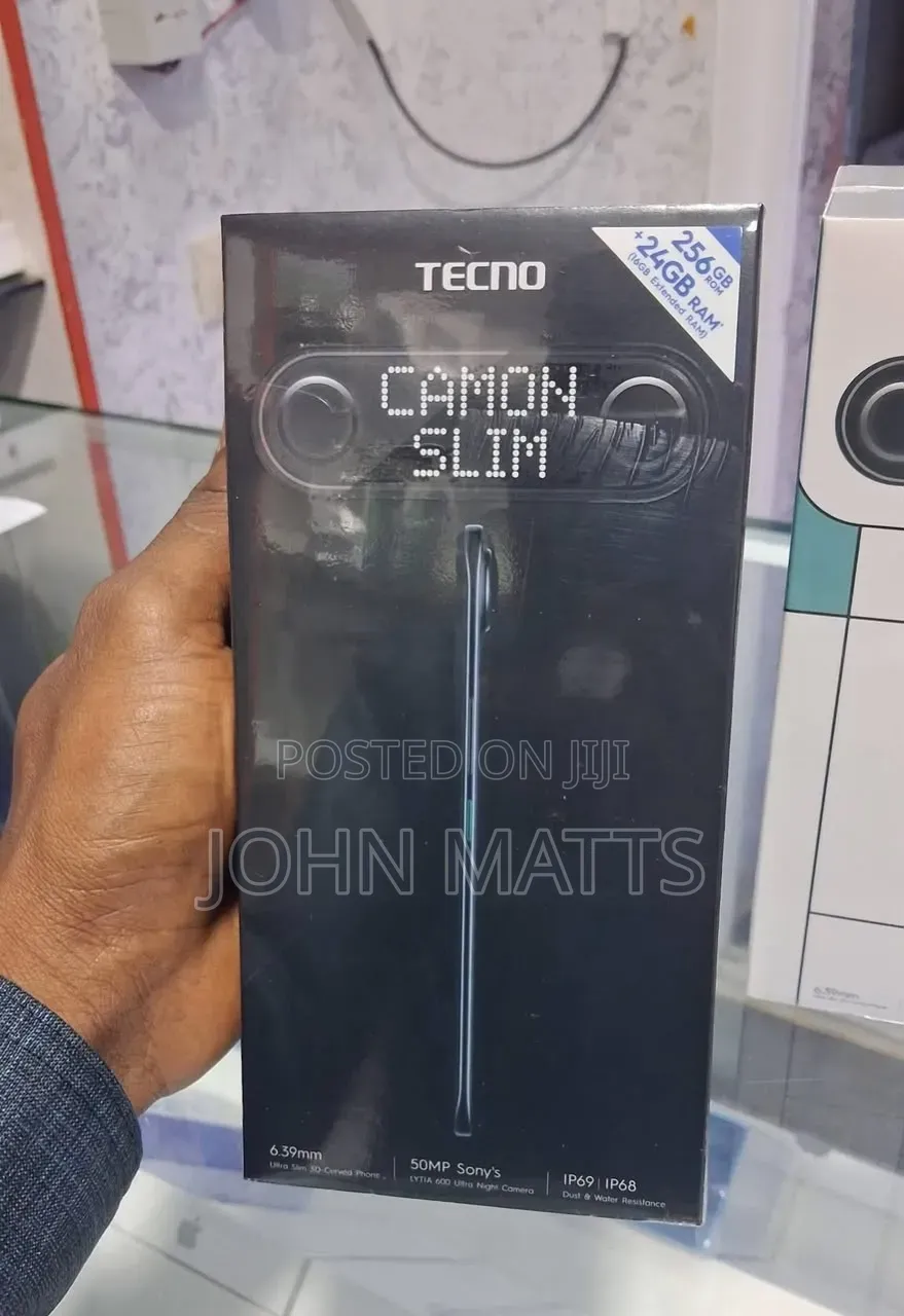New Tecno Camon Slim 256 GB Black