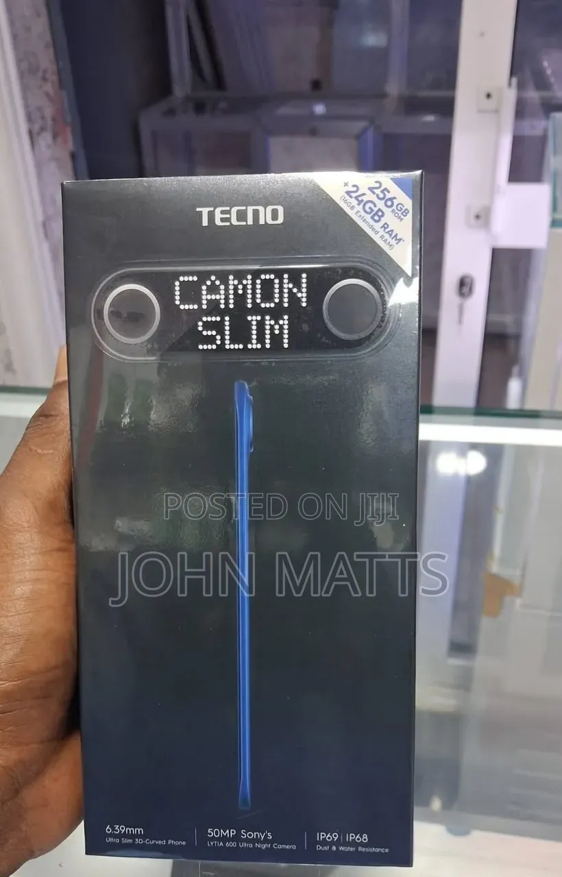 New Tecno Camon Slim 256 GB Black