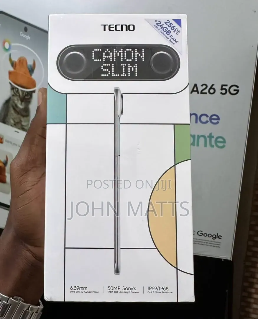 New Tecno Camon Slim 256 GB White