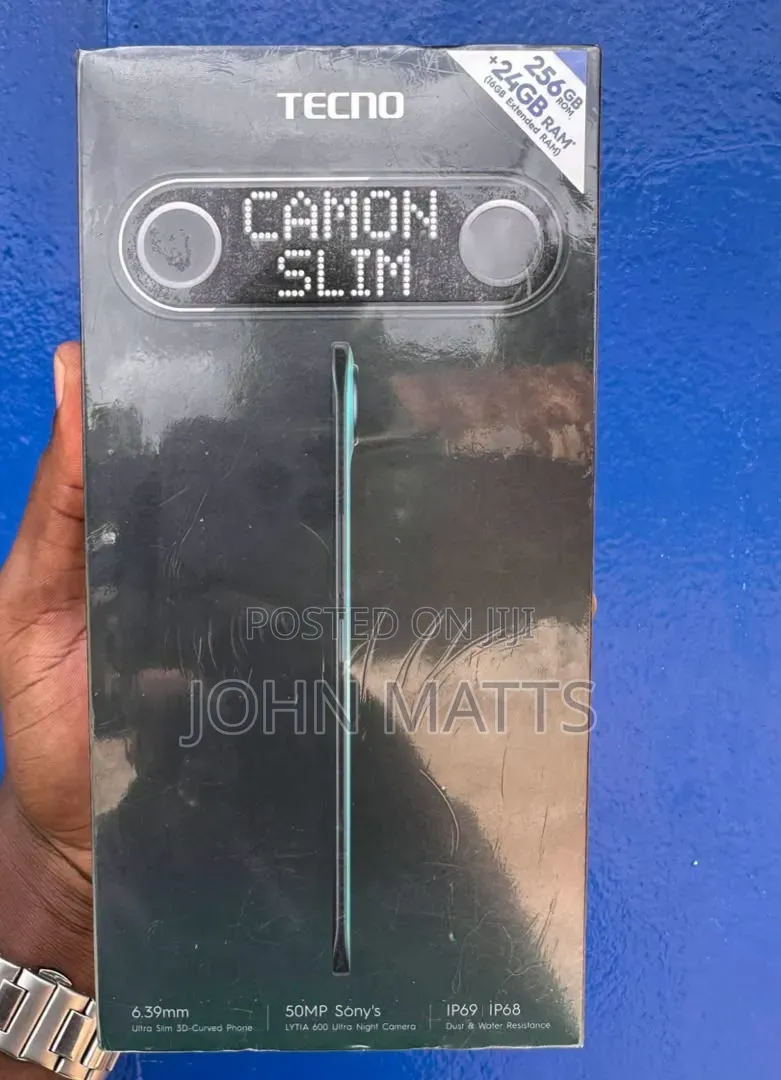 New Tecno Camon Slim 256 GB Blue