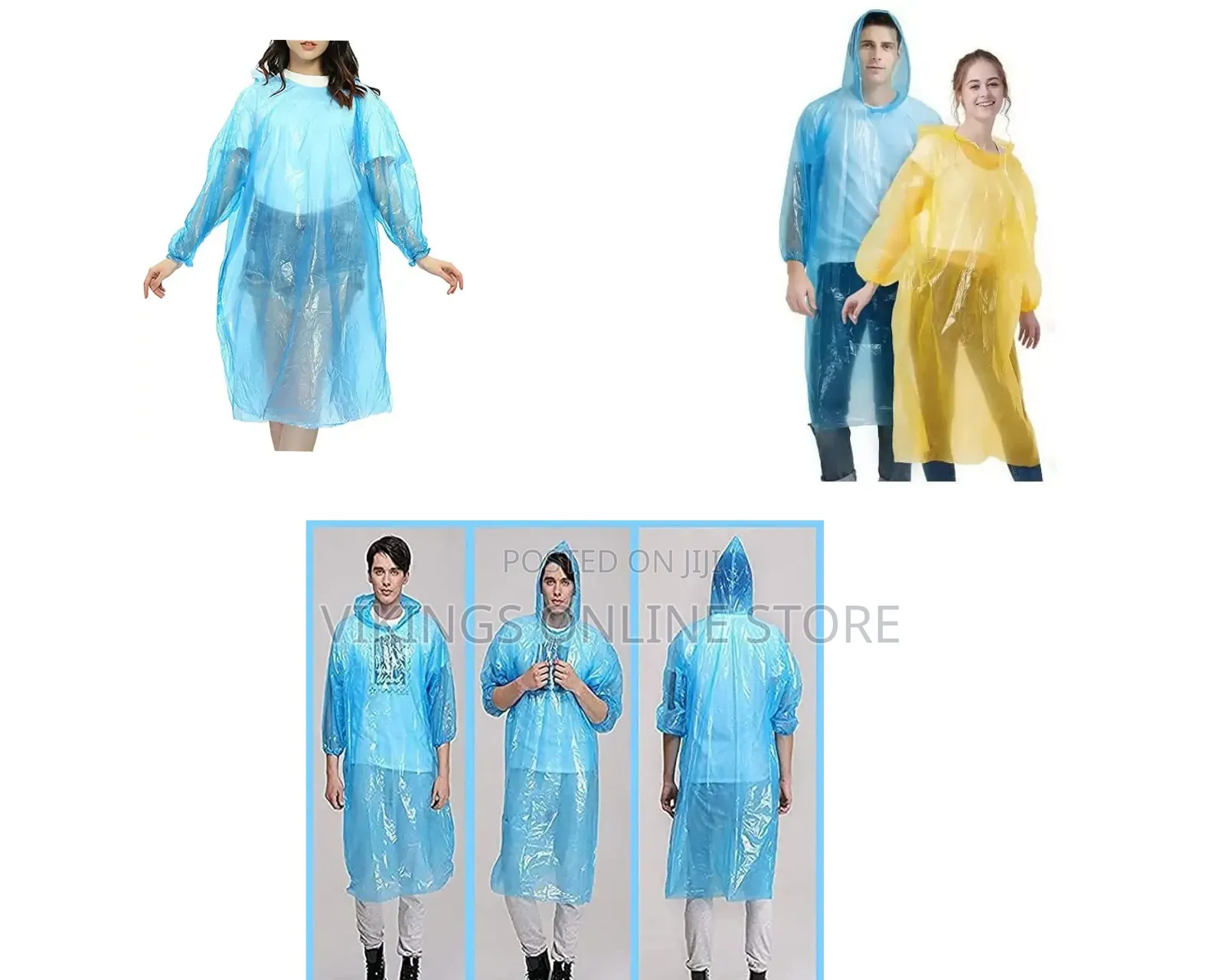 Disposable Emergency Rain Ponchos