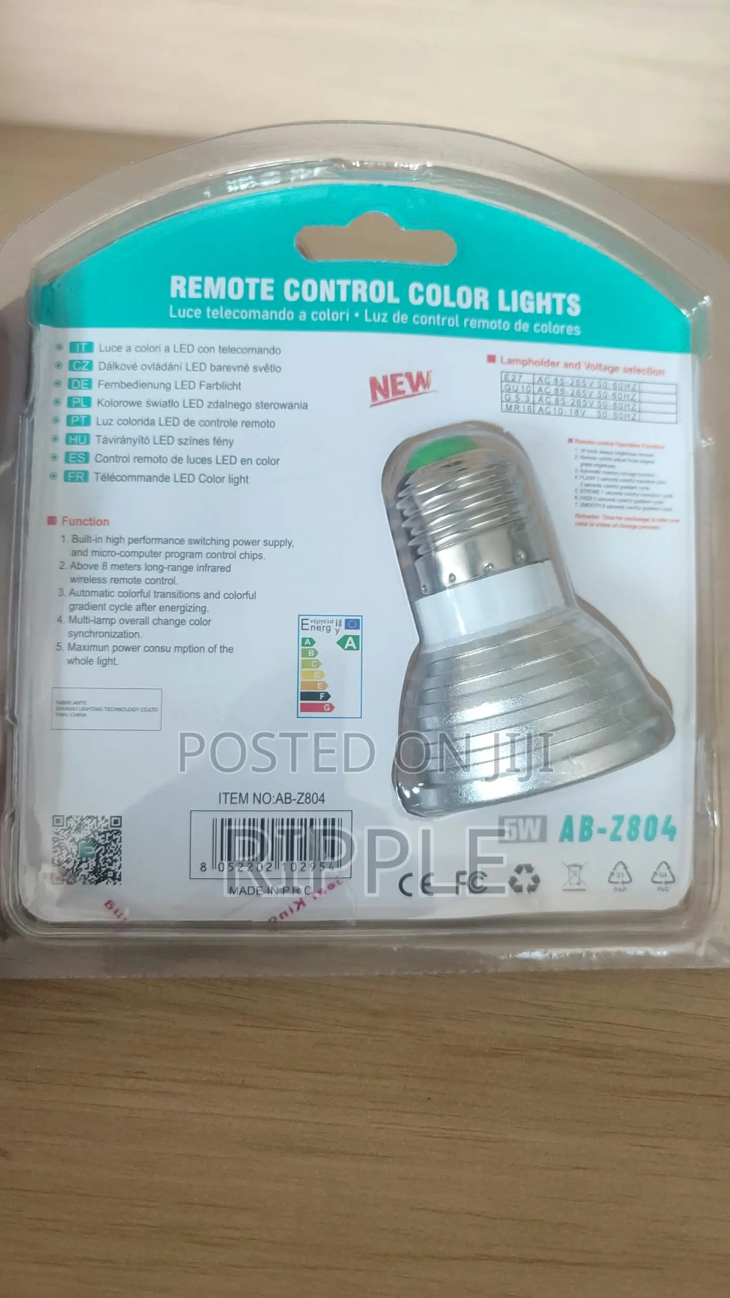 5W RGB LED Colour Changing Bulb With Remote Control