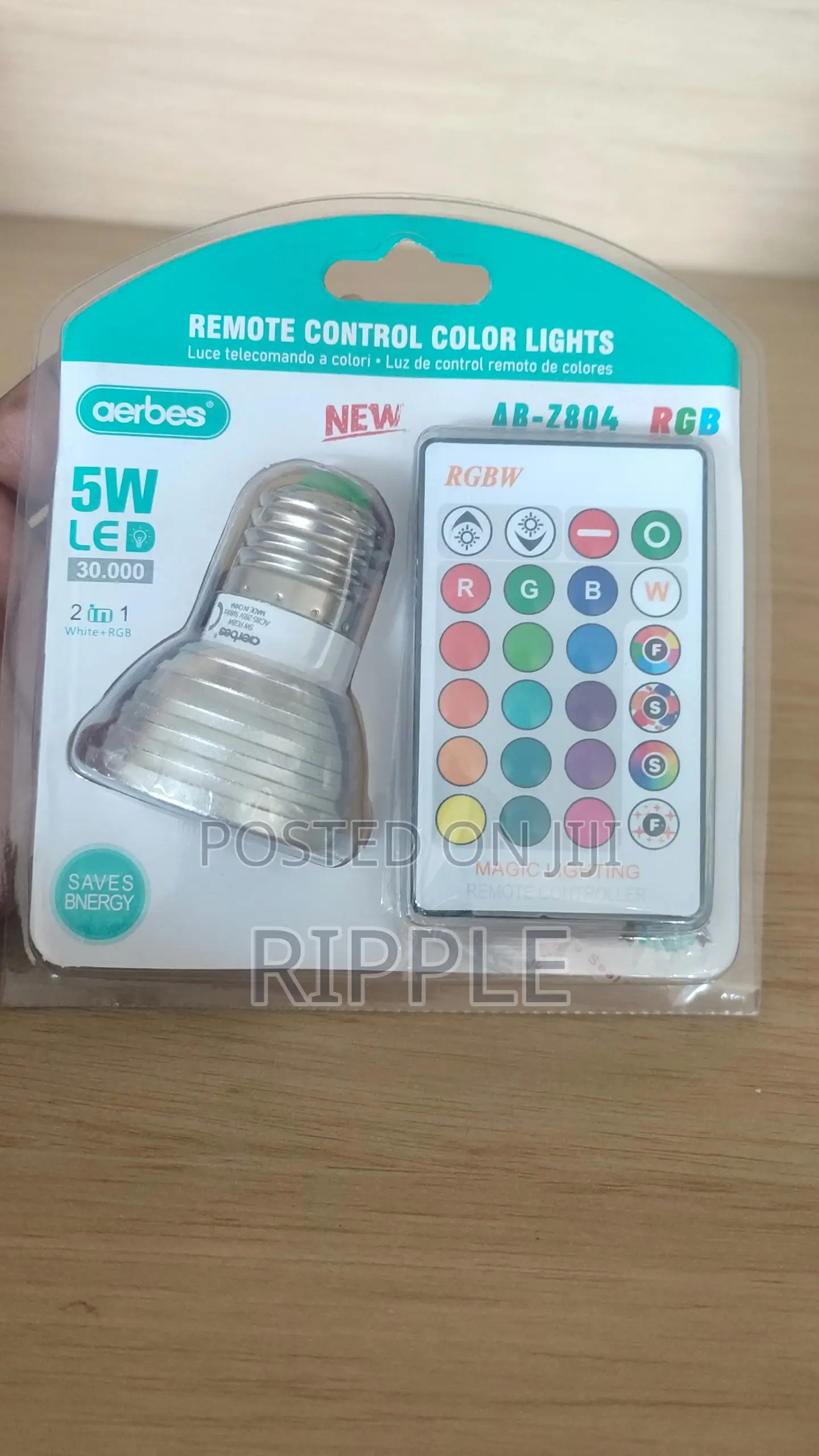 5W RGB LED Colour Changing Bulb With Remote Control