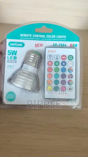 5W RGB LED Colour Changing Bulb With Remote Control