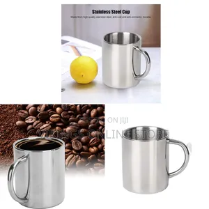12 PCS Double-Walled Stainless Steel Coffee Mug (300ml)
