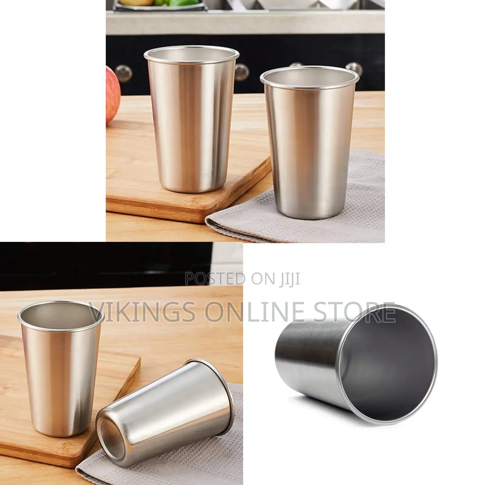 12 Pack Modern Innovations 16 Ounce Stainless Steel Pint Cups