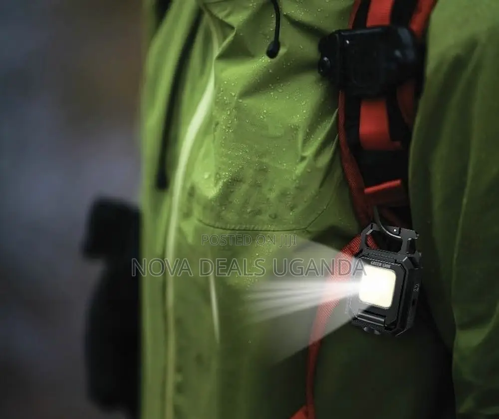 Green Lion COB Keychain Work Light, 5 Modes Mini Rechargeable Torch