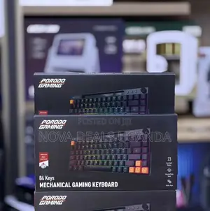 Porodo Wired Mechanical Keyboard 84 Keys With 23 Backlighting Modes