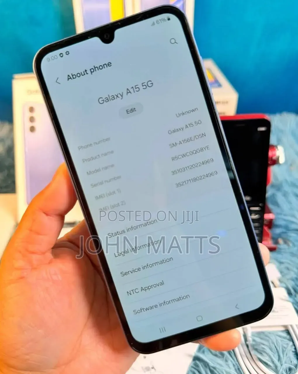 New Samsung Galaxy A15 5G 256 GB Purple