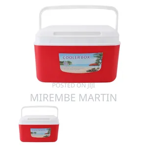 8L Portable Red Insulated Cooler Box