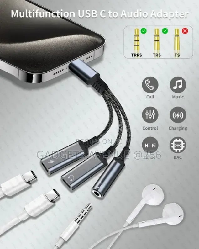 Multifunctional Type-C/Lightning Four-in-One Adapter Cable