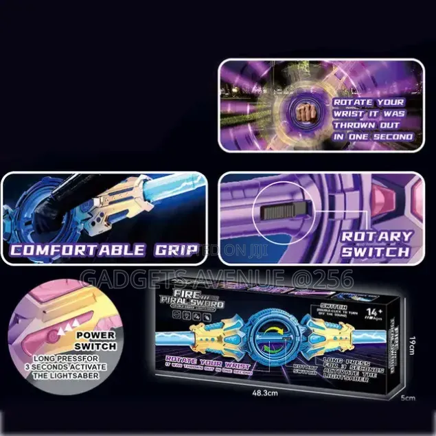 Twin-Blade Lightsaber (Also Known as a Double-Edged LED Spinning Swor