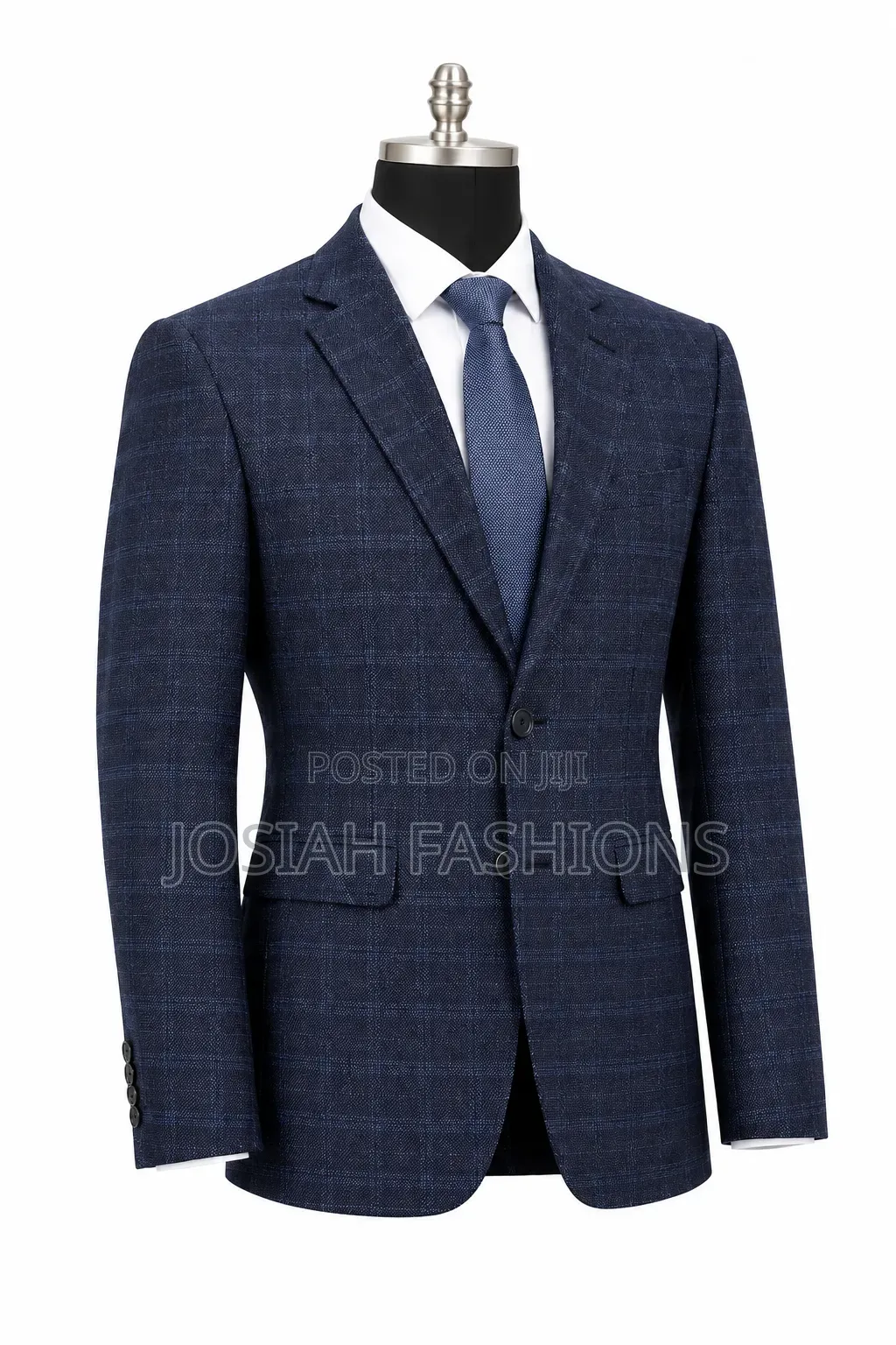 Men's Checkered Slim-Fit Blazers