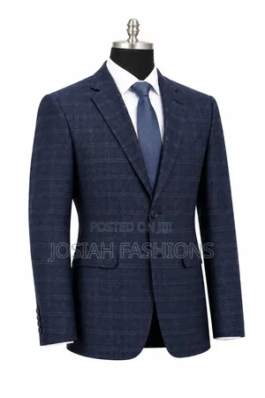 Men's Checkered Slim-Fit Blazers