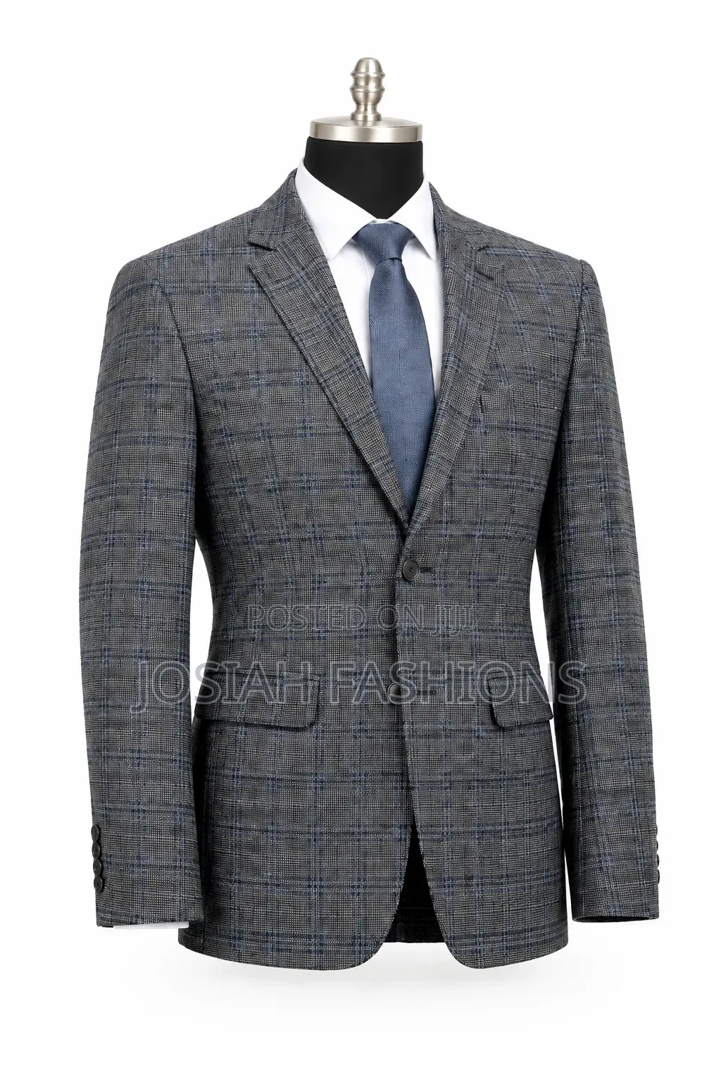 Men's Checkered Slim-Fit Blazers
