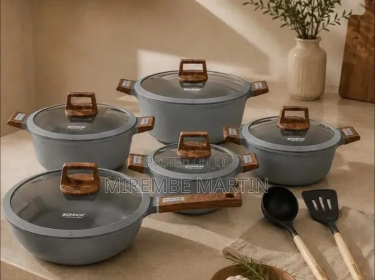 Donnor Die-Cast Granite Non-Stick Cookware Set