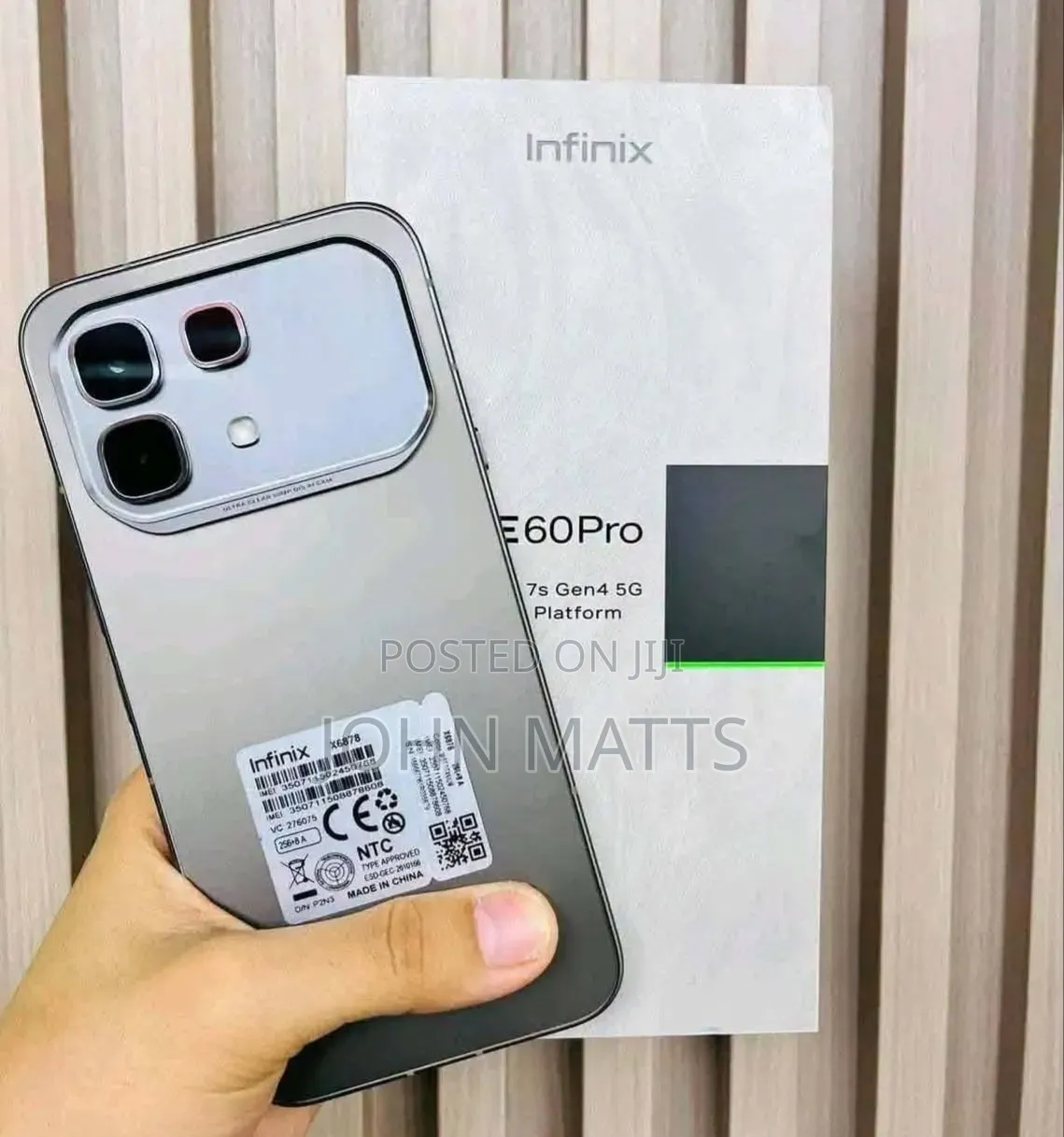 New Infinix Note 60 Pro 256 GB Gray