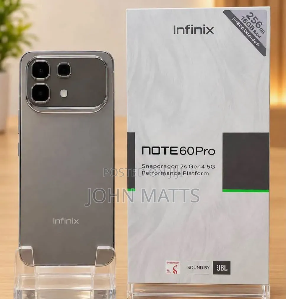 New Infinix Note 60 Pro 256 GB Black