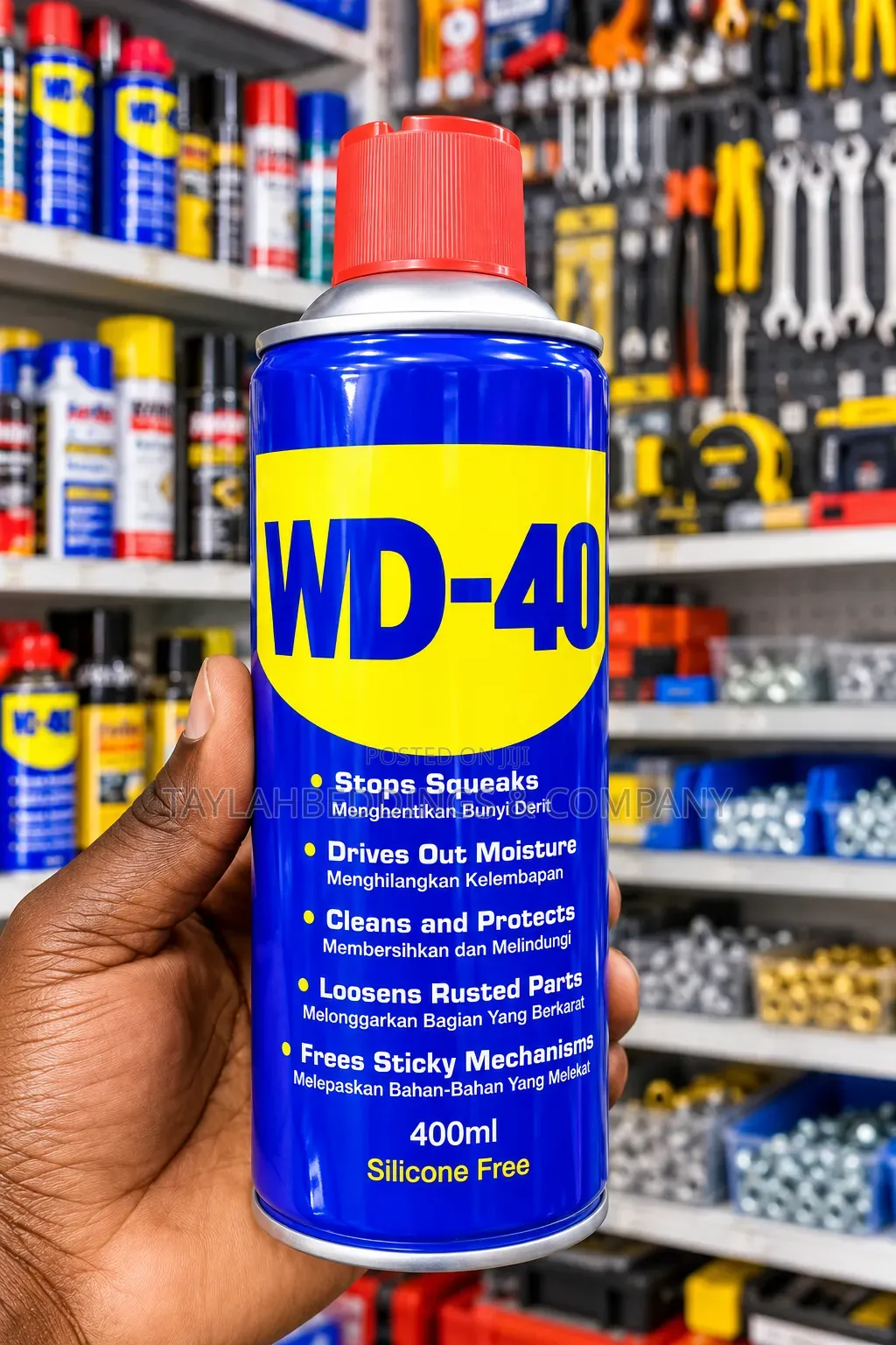 WD-40 Multi-Purpose Lubricant Spray – 400ml | Rust Remover, Moisture