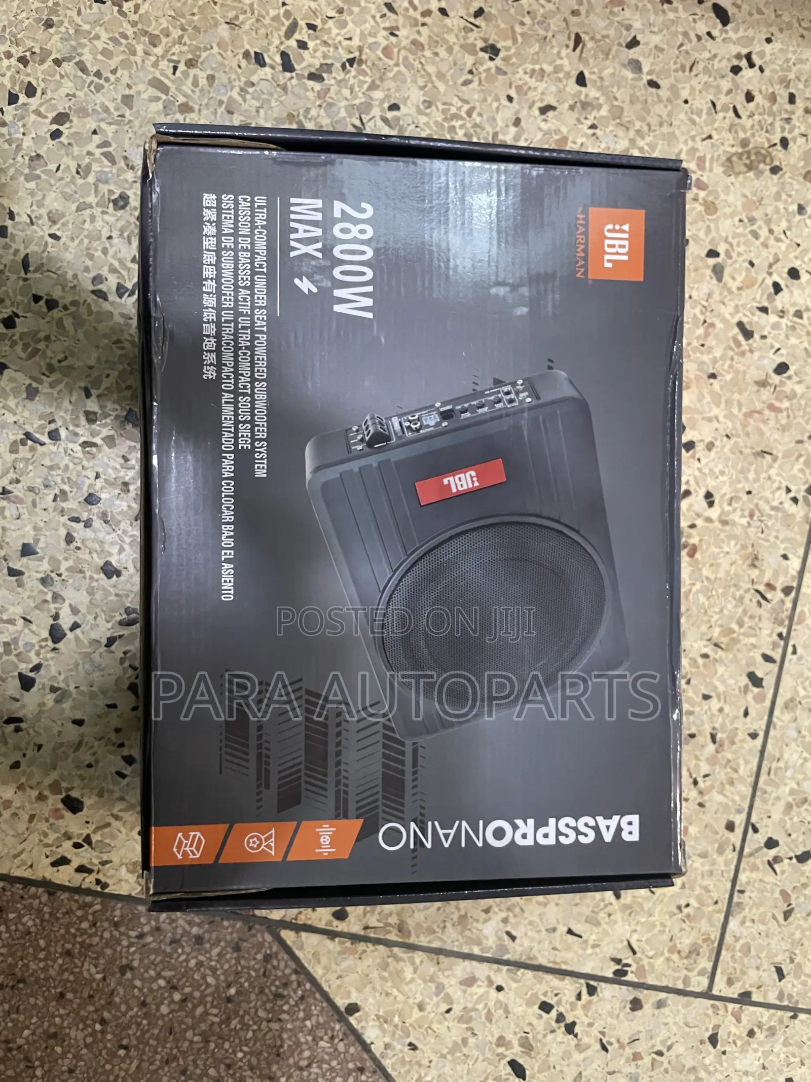 Under-Seat Car Subwoofer JBL Basspro