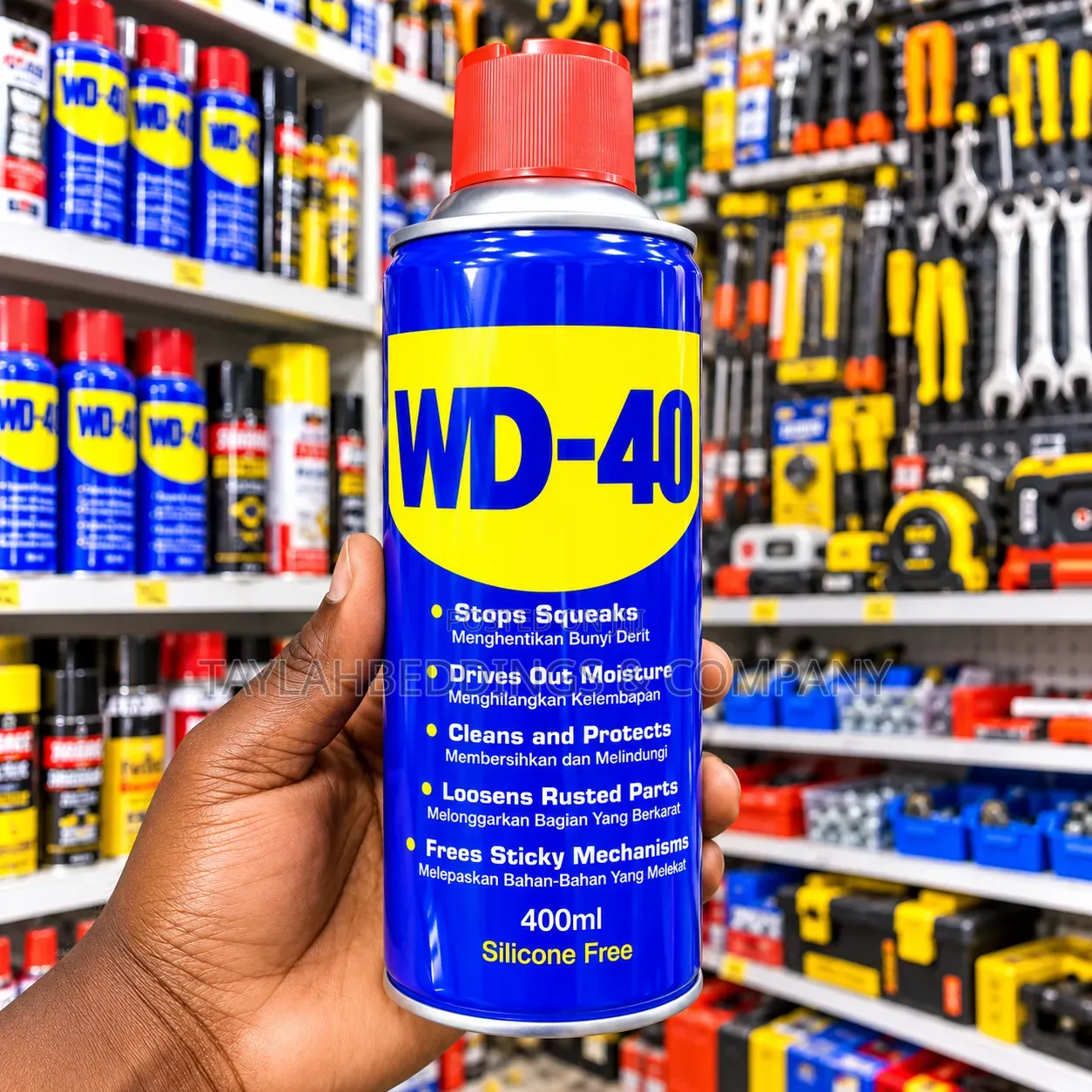 WD-40 Multi-Purpose Lubricant Spray – 400ml | Rust Remover, Moisture