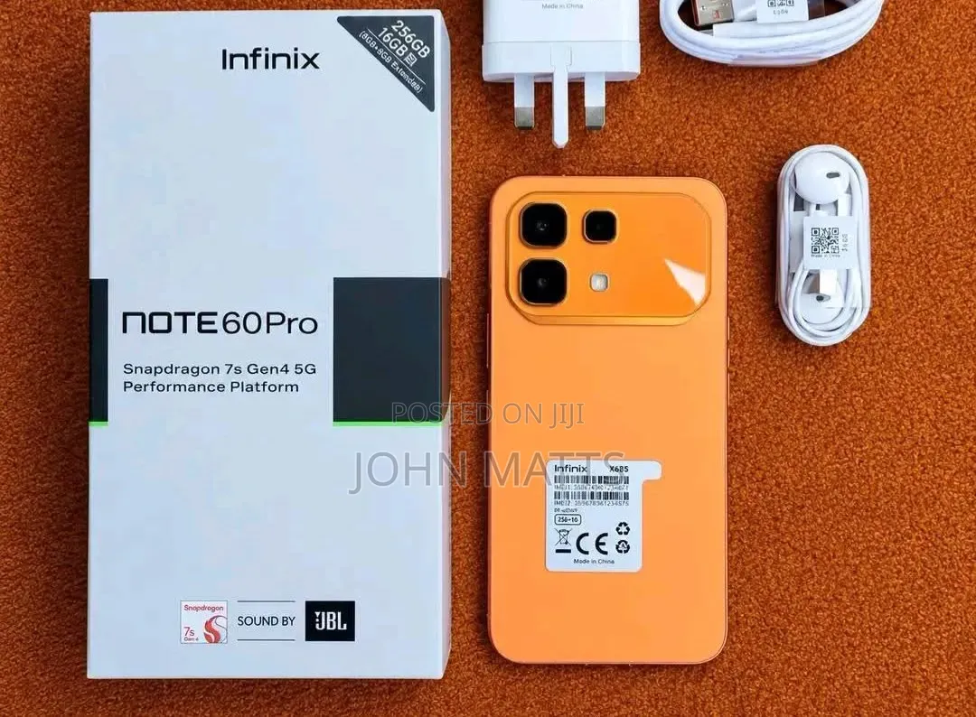 New Infinix Note 60 Pro 256 GB Orange