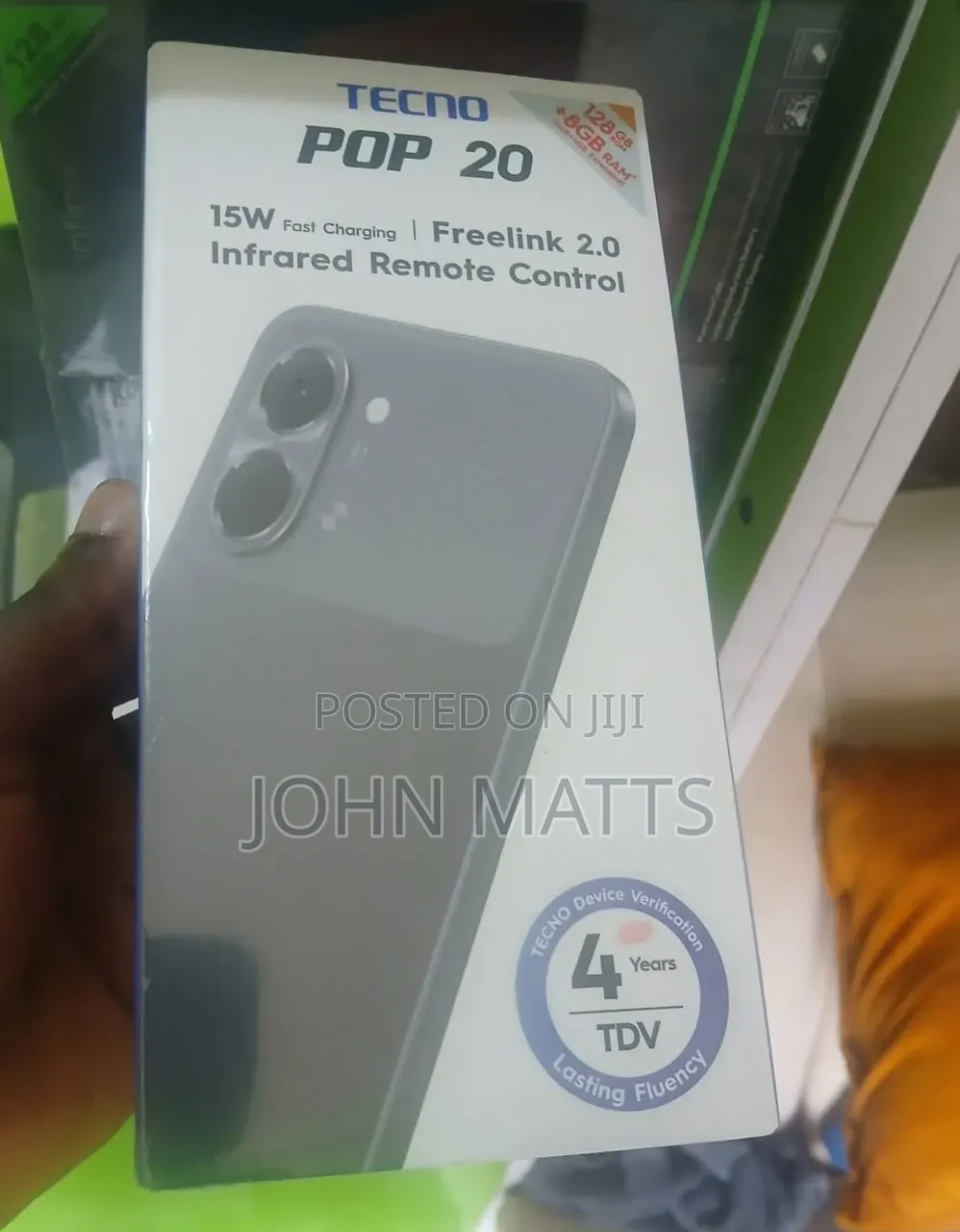 New Tecno Pop 20 128 GB Black