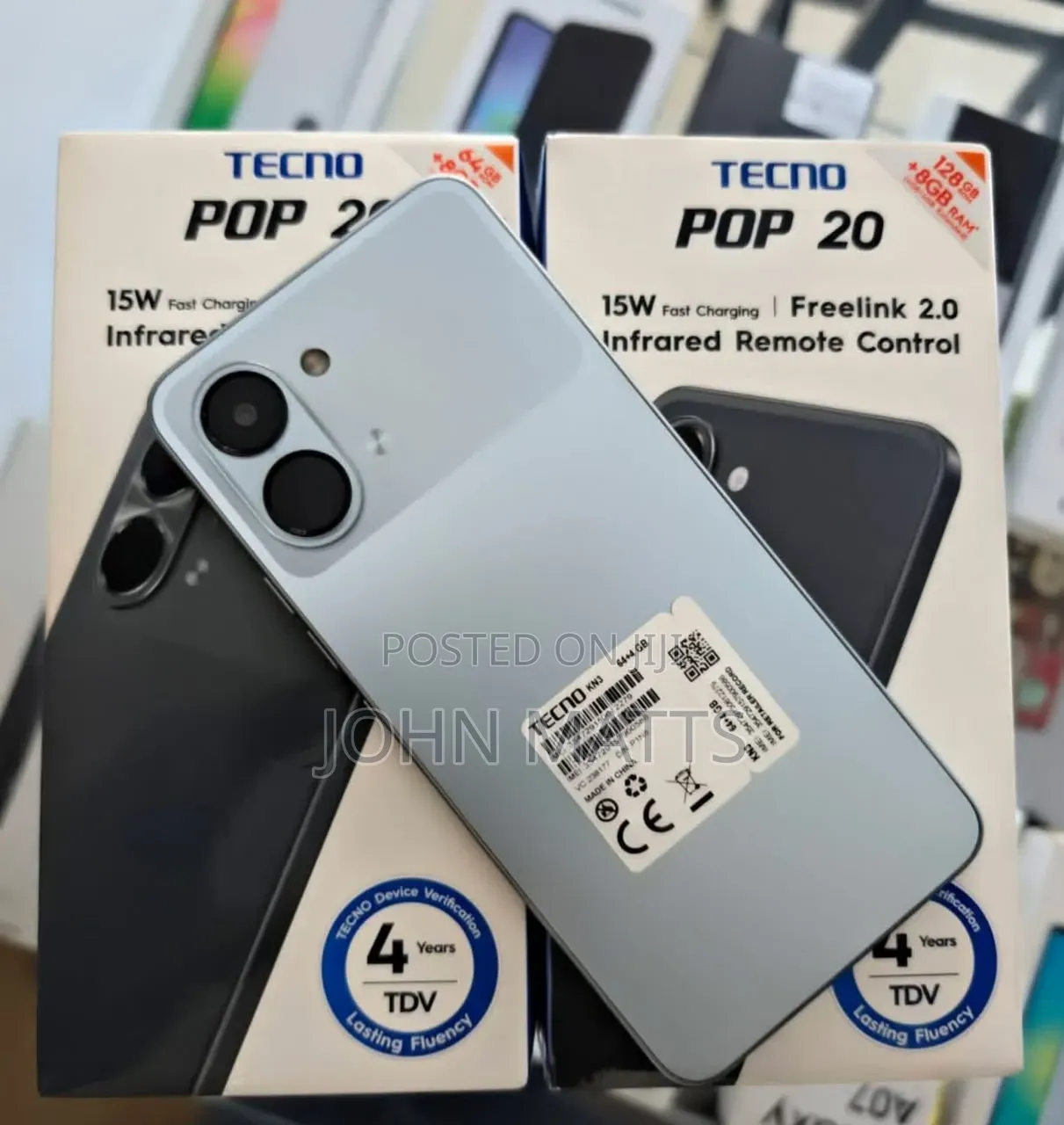 New Tecno Pop 20 128 GB Gray