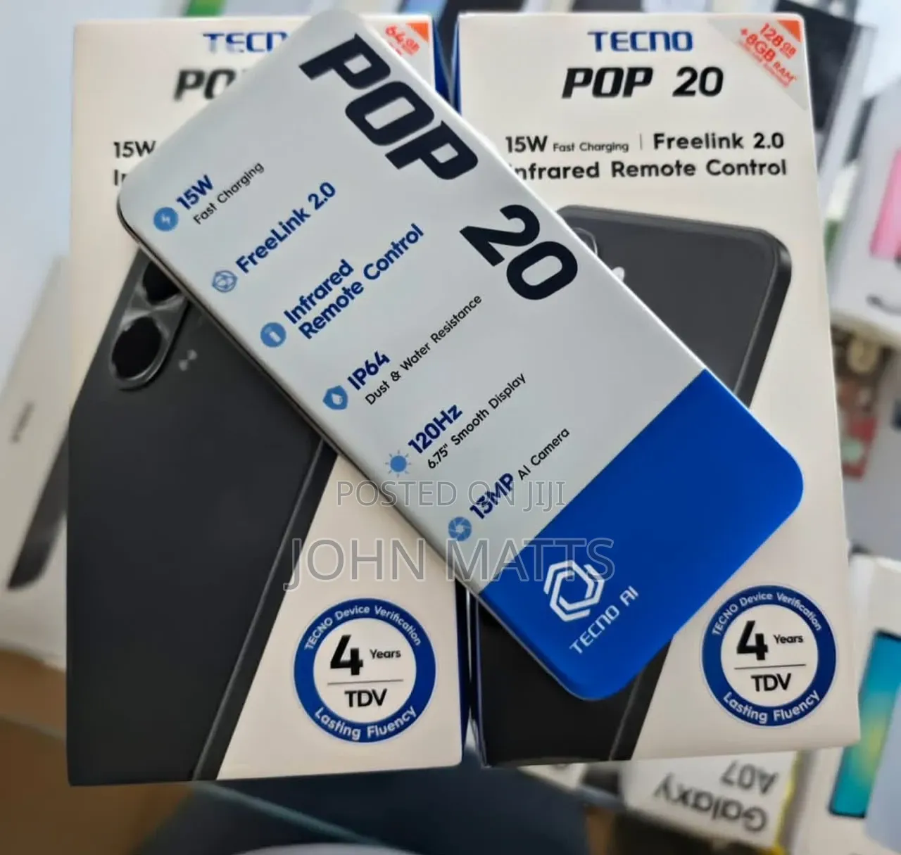 New Tecno Pop 20 128 GB Gray