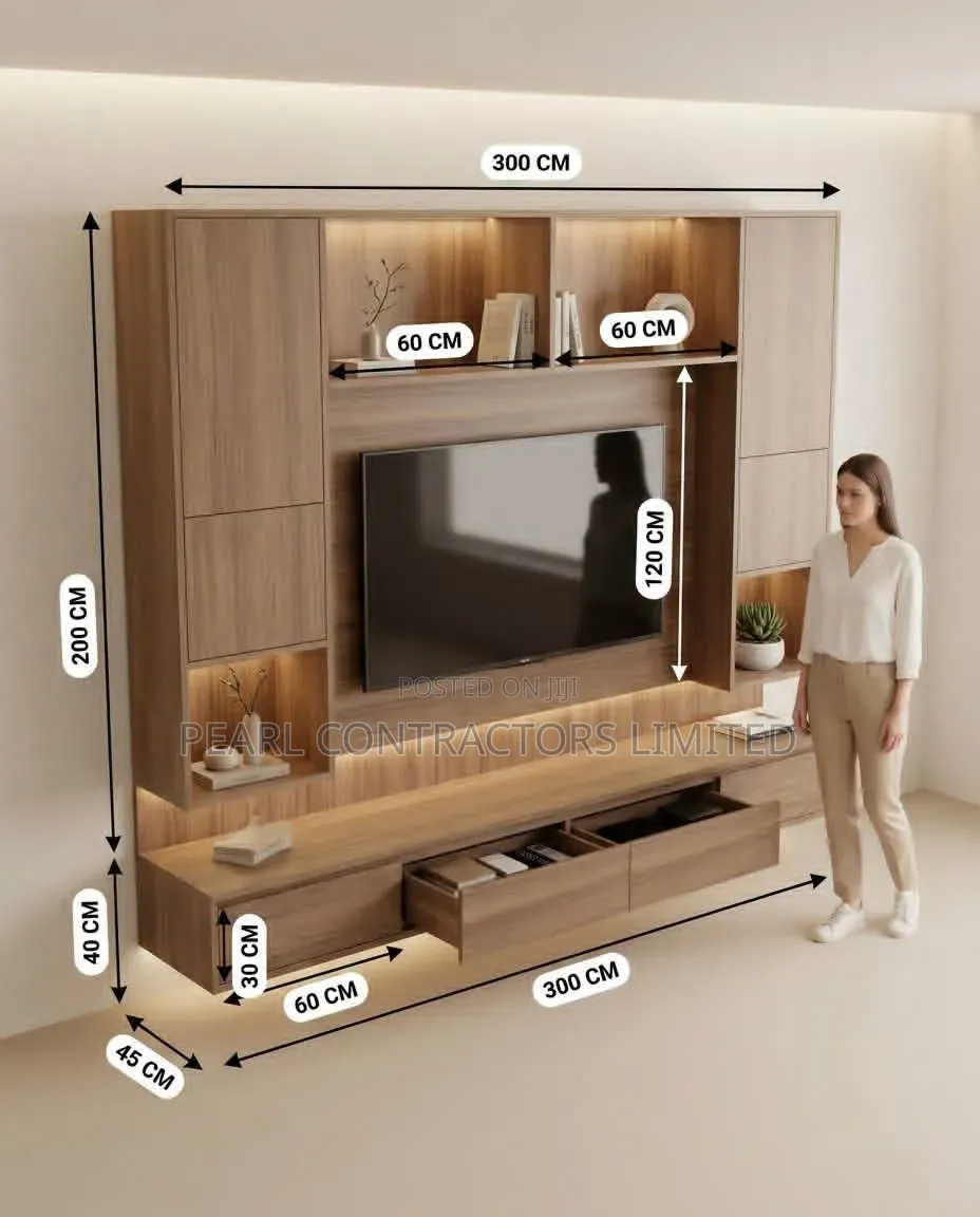 Wall Unit TV Stands in Any Colour From 350,000/- Per Square Meter