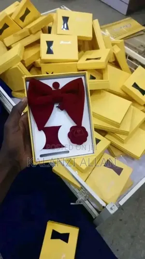 Mustard Velvet Bowties
