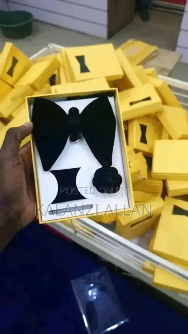 Mustard Velvet Bowties