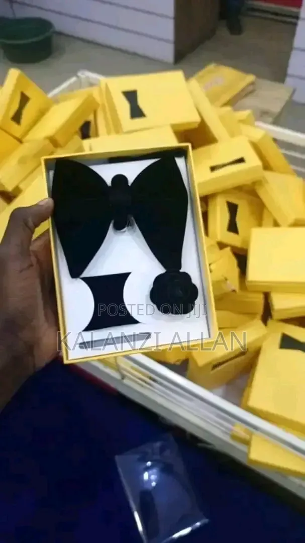 Mustard Velvet Bowties
