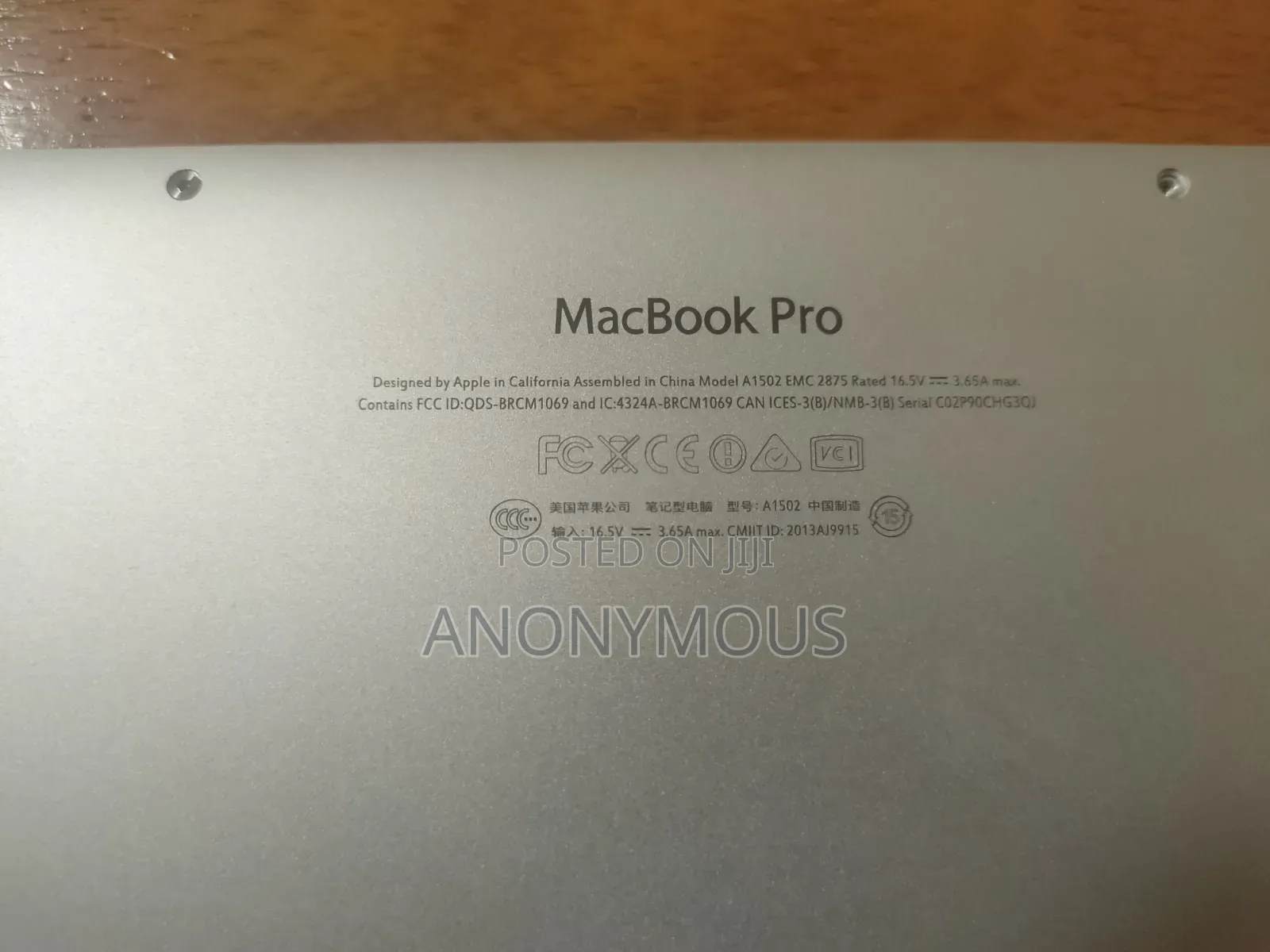 Laptop Apple MacBook Pro 2013 8GB Intel Core i5 SSD 128GB