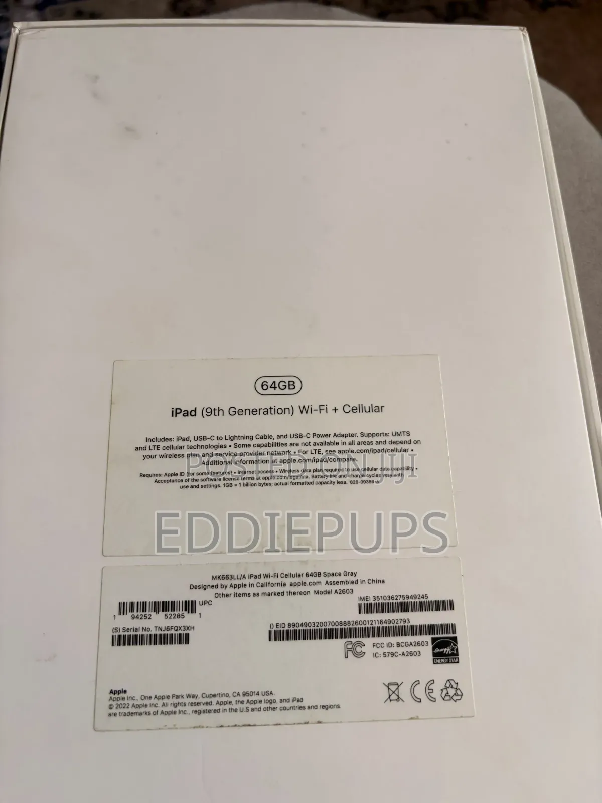 Apple iPad 10.2 (2021) 64 GB Gray
