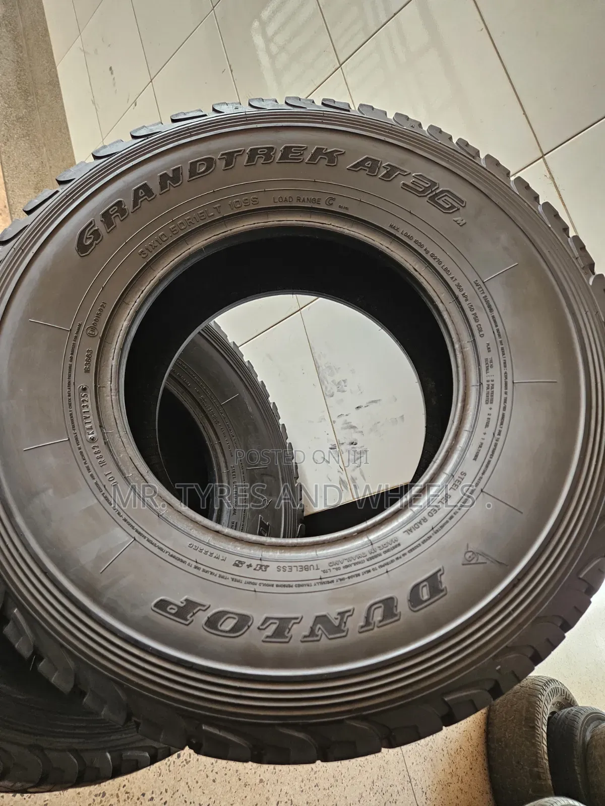 31× 10.50 R15 Dunlop Original Thailand Tires Foreign Used Tires.