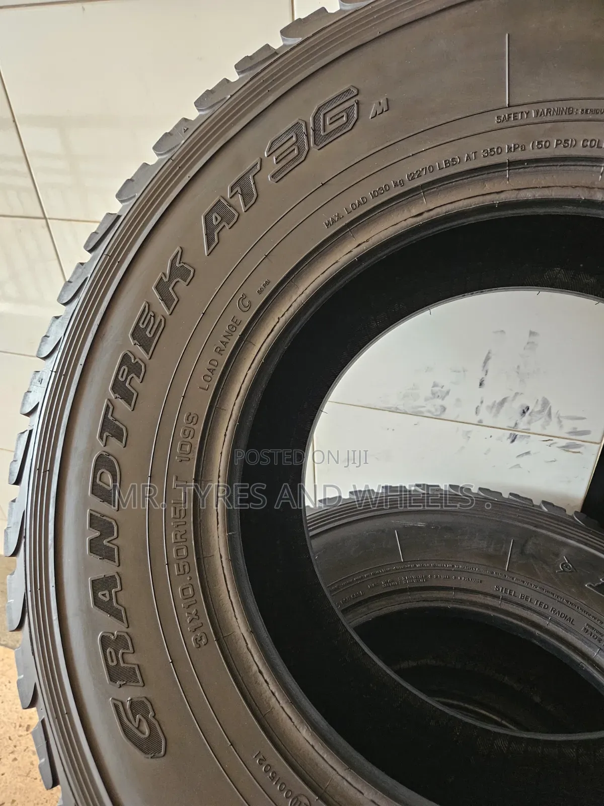 31× 10.50 R15 Dunlop Original Thailand Tires Foreign Used Tires.